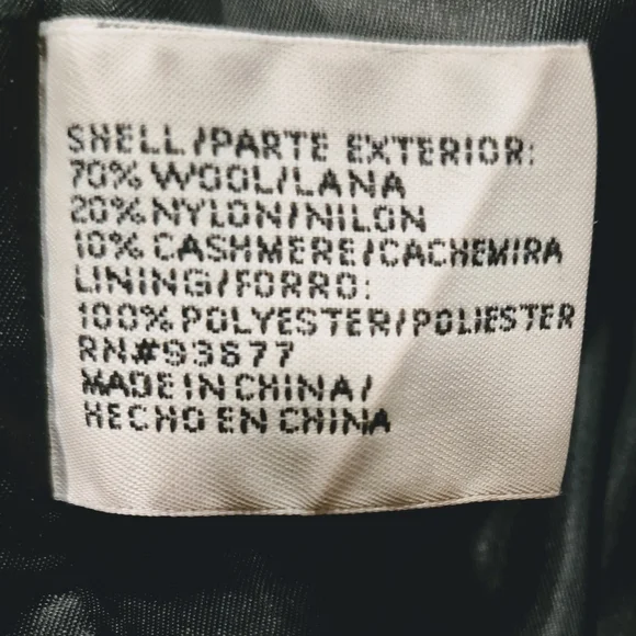 St.Johns Bay Charcoal Double-Breasted Pea Coat - Picture 3 of 4